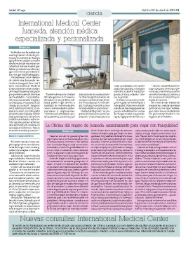 international Medical Center Juaneda, atención médica especializada