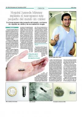 Hospital Juaneda Miramar implanta el marcapasos más pequeño del mundo