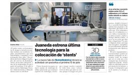  Juaneda estrena última tecnología para la colocación de stents