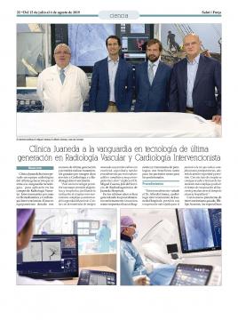 Clínica Juaneda a la vanguardia en tecnología de última generación en Radiología Vascular y Cardiología Intervencionista