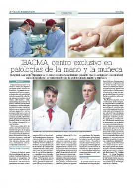 IBACMA centro exclusivo en patologías de la mano y la muñeca