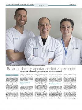 Anestesiología Hospital Juaneda Miramar: evitar el dolor y aportar confort al paciente