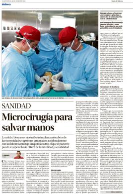 Microcirugía para salvar manos. Parte 1