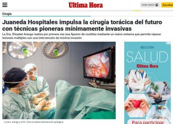Juaneda Juaneda Hospitales impulsa la cirugía torácica del futuro con técnicas pioneras mínimamente invasivas