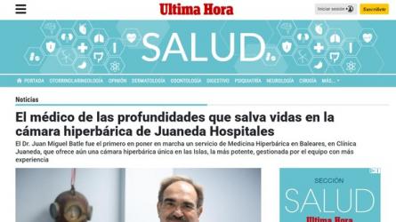 Juaneda El médico de las profundidades que salva vidas en la cámara hiperbárica de Juaneda Hospitales