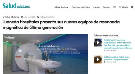 Juaneda Juaneda Hospitales presenta sus nuevos equipos de resonancia magnética de última generación