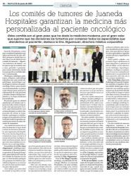 Juaneda Los comités de tumores de Juaneda Hospitales garantizan la medicina más personalizada al paciente oncológico