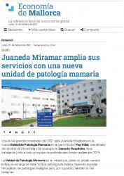 Juaneda Miramar amplia sus servicios con una nueva unidad de patología mamaria