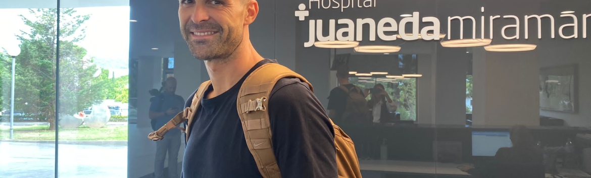 El portero Iván Cuéllar, última incorporación al RCD Mallorca, pasa el reconocimiento médico en el Servicio de Cardiología de Hospital Juaneda Miramar Juaneda