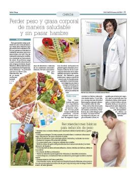 Perder peso y grasa corporal de manera saludable y sin pasar hambre. Juaneda