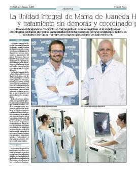 la Unidad integral de Mama de Juaneda Hospitales Juaneda