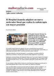 Juaneda El Hospital Juaneda Miramar adquiere un nuevo acelerador lineal que realiza la radioterapia con mayor precisión