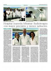 Juaneda Hospital Juaneda Miramar: Radioterapia con mayor precisión y menor radiación