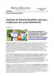 Juaneda Sanitarios de Juaneda Hospitales regresan a Gambia para dar ayuda humanitaria 