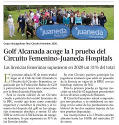Juaneda Golf Alcanada acoge la I prueba del Circuito Femenino Juaneda Hospitals