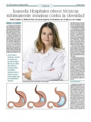Juaneda Juaneda Hospitales ofrece técnicas mínimamente invasivas contra la obesidad