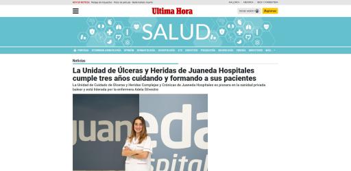Juaneda La Unidad de Úlceras y Heridas de Juaneda Hospitales cumple tres años cuidando y formando a sus pacientes