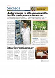 Juaneda El Dr. Alfredo Garrido, Clínica Juaneda, explica los efectos de la burundanga
