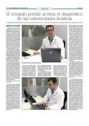 Juaneda Dr. Sergio díaz, endocrino Hospital Juaneda Miramar: el ecógrafo portátil acelera el diagnóstico de las enfermedades tiroideasDr. Sergio Días endocrino Hospital Juaneda Miramar